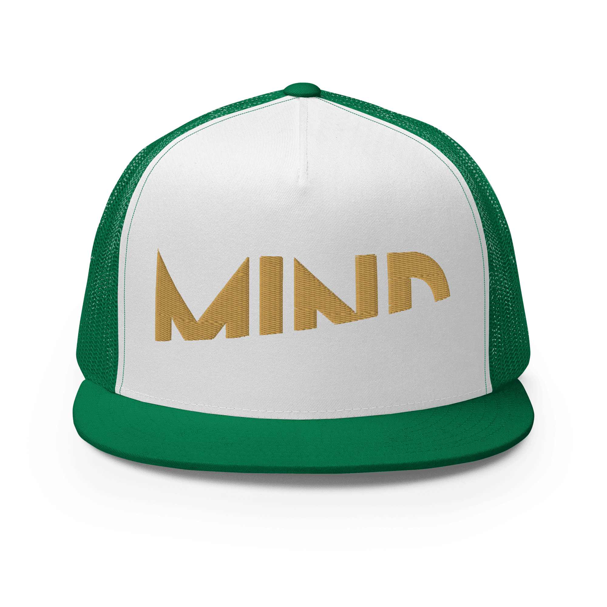 Mind-3 Half/Mind Trucker Hat - Green (Gold) Dress Edition