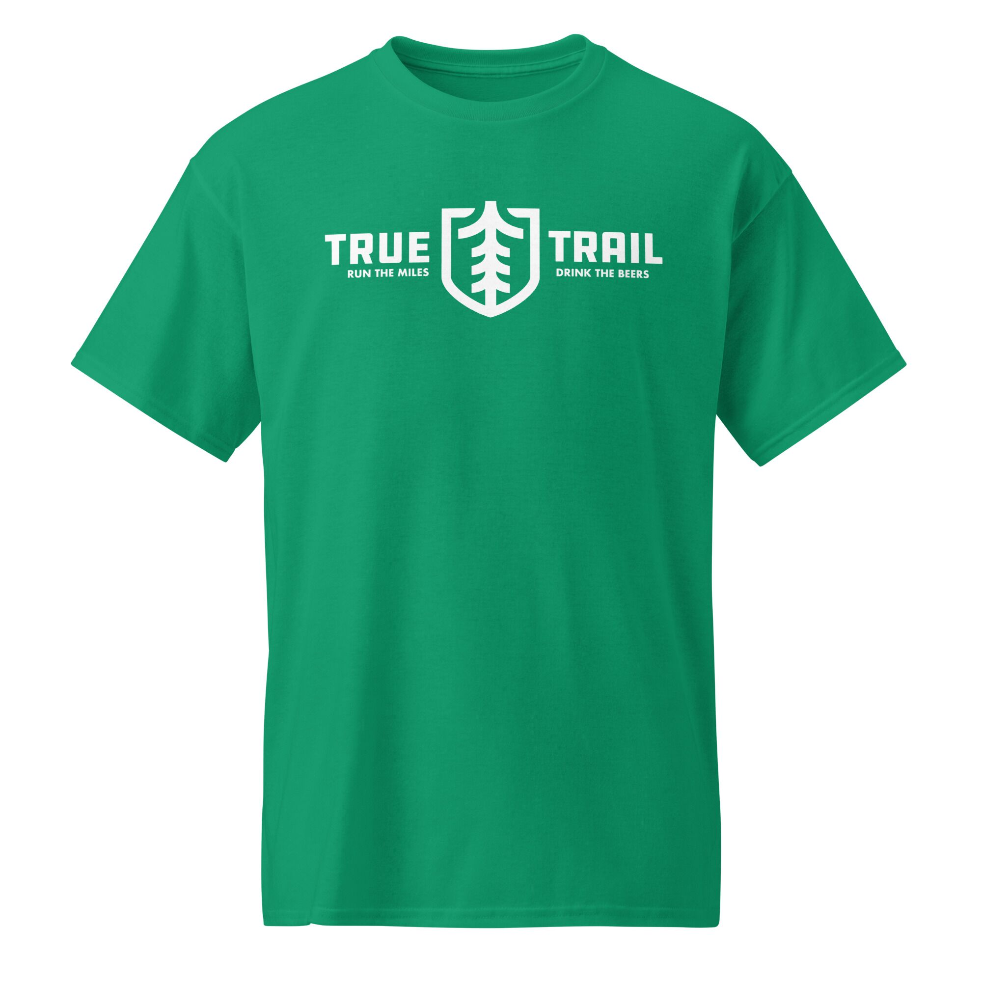unisex-sports-tee-kelly-green-front-67cb7019a0f2a.jpg True Trail running Co - Run the Miles | Drink the Beers DryBlend shirt