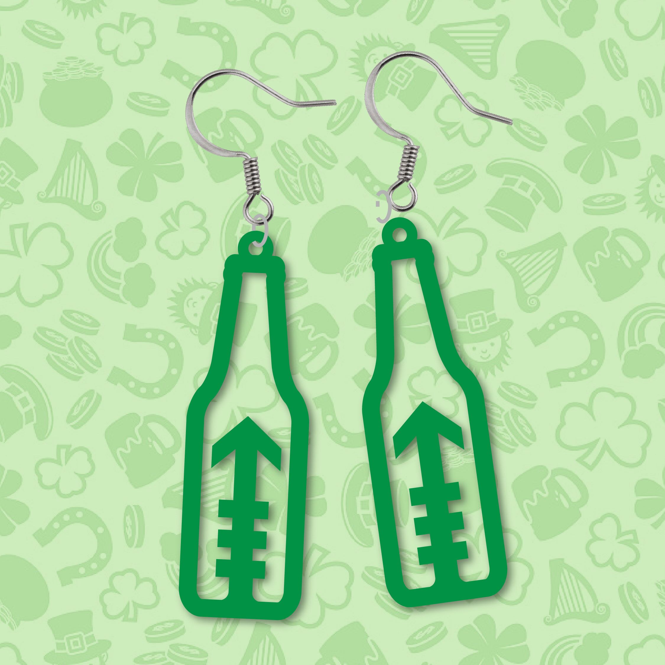 GDR Earrings-03 This End Down-Down Hashing Earrings